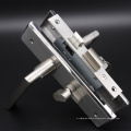 Europ standardstainless steel 304 lever handle lock with lock body and cylinder for timber door